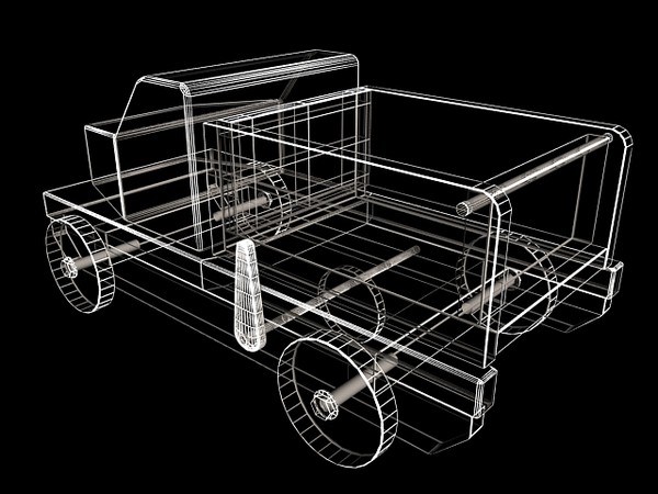 wooden toys cradle house 3d max - Wooden Toys... by I_Megaman_I